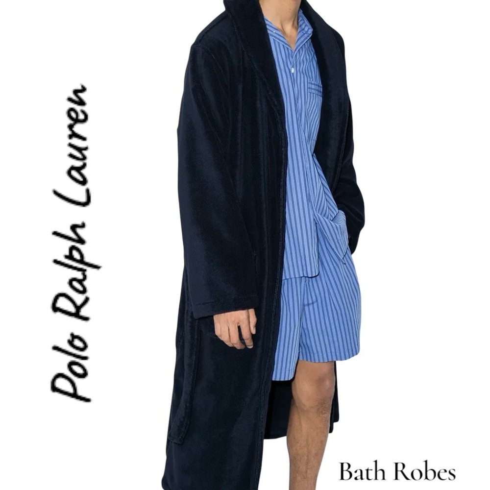 Polo by Ralph Lauren Midnight Black Bath Robe B-25